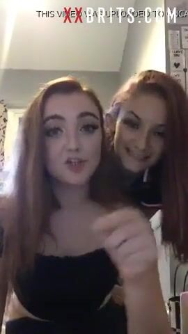 Adolescente británica borracha con Bestie Felice Fawn parpadea en la cámara