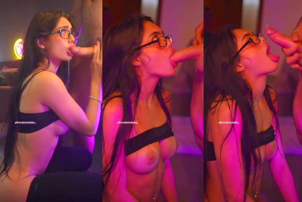 Brenda Trindade POV, mamada rápida y descuidada y vídeo facial