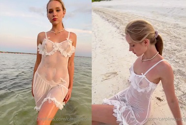 Caroline Zalog Video Mojado Lencería POV Descargar