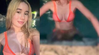 Configuración de Lil Tay Pool Tease Onlyfans