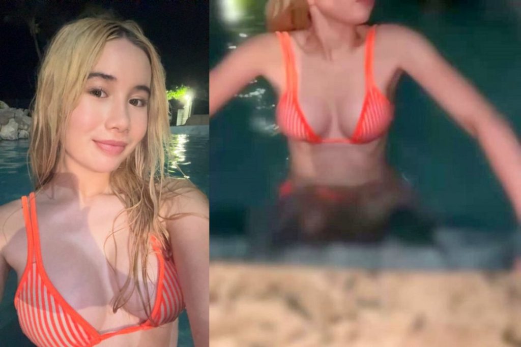 Configuración de Lil Tay Pool Tease Onlyfans