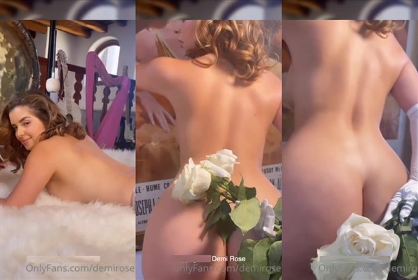 Demi Rose Topless Tanga Blanca Video Descargado