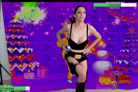 Katvandermeer Twitch Streamer Enormes ordeñadores Clip de baile oscilante