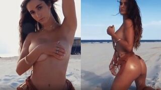 Natalie Roush Desnuda En Topless Bikini Video En La Playa