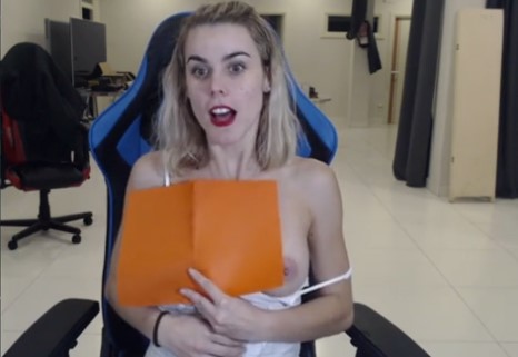 Vídeo de deslizamiento accidental del transmisor de Twitch