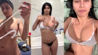 Vídeo del disfraz de Mia Khalifa después de la ducha, solo para fans