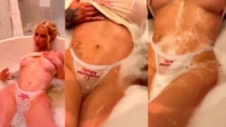 Video descargado del baño con deslizamiento de pezones desnudo de Iggy Azalea